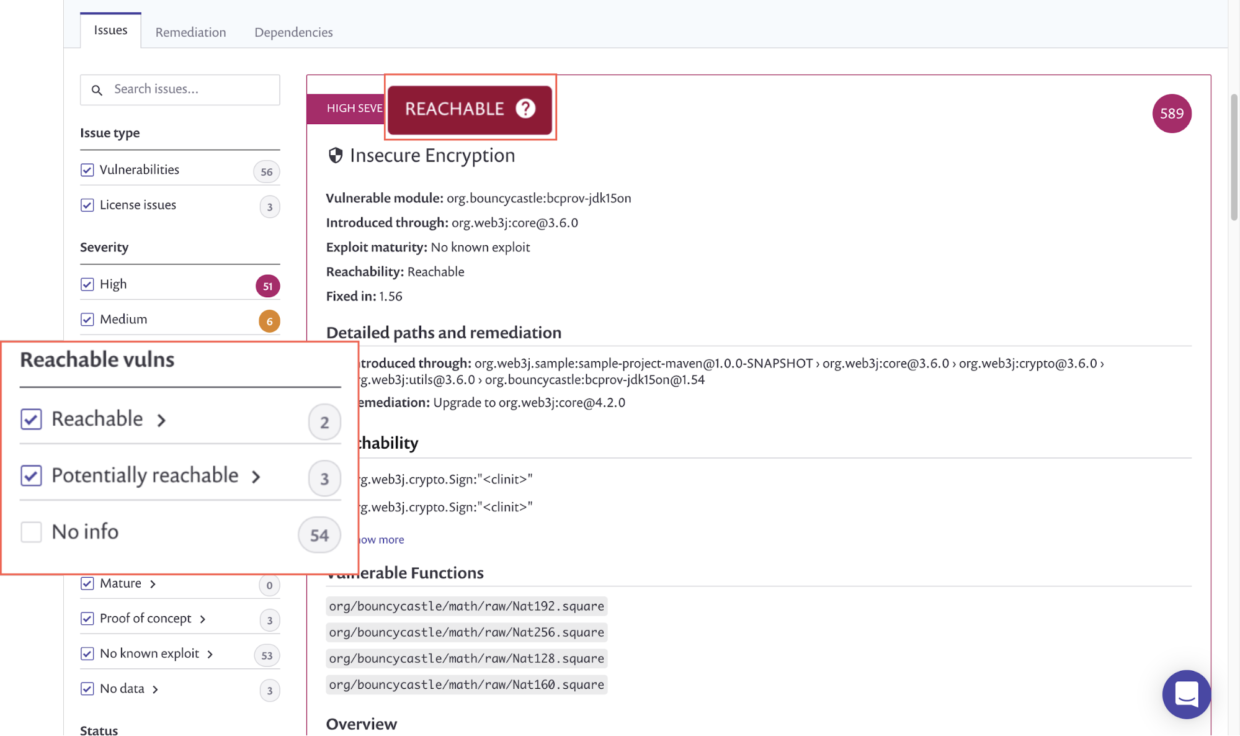 snyk reachability analysis