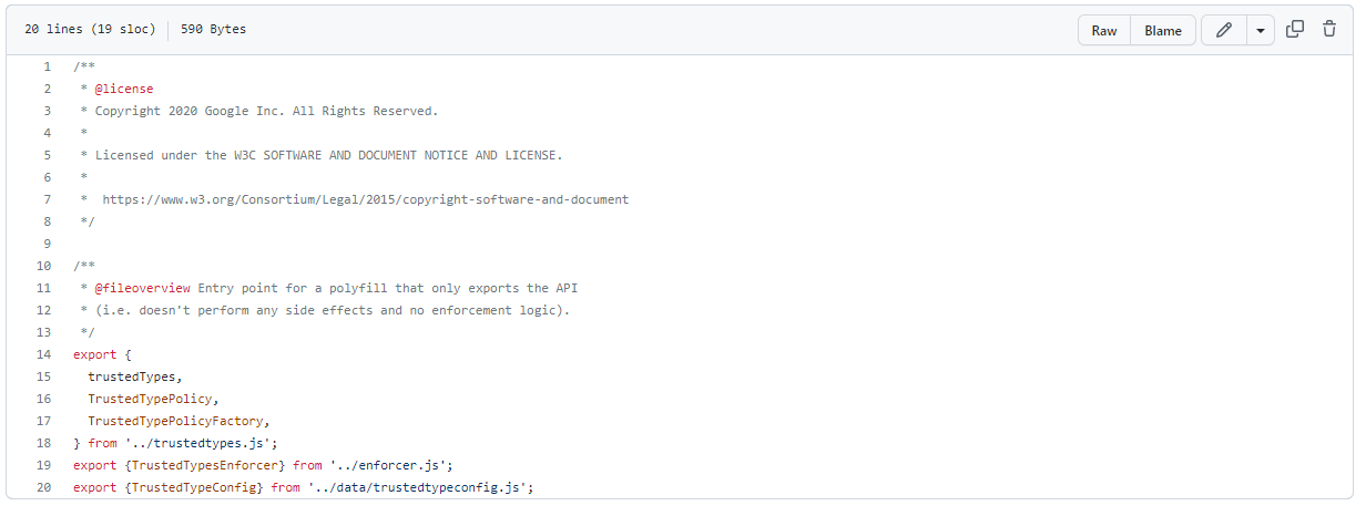 Trusted Types Polyfill